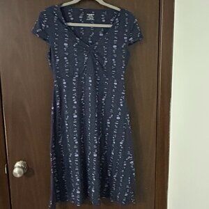 Toad & Co Rosemarie Dress Navy Blue Small